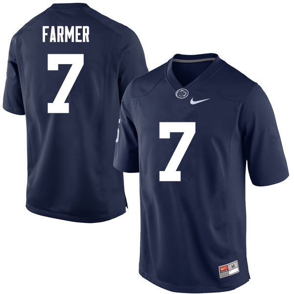 NCAA Nike Men's Penn State Nittany Lions Koa Farmer #7 College Football Authentic Navy Stitched Jersey YEB2398XF